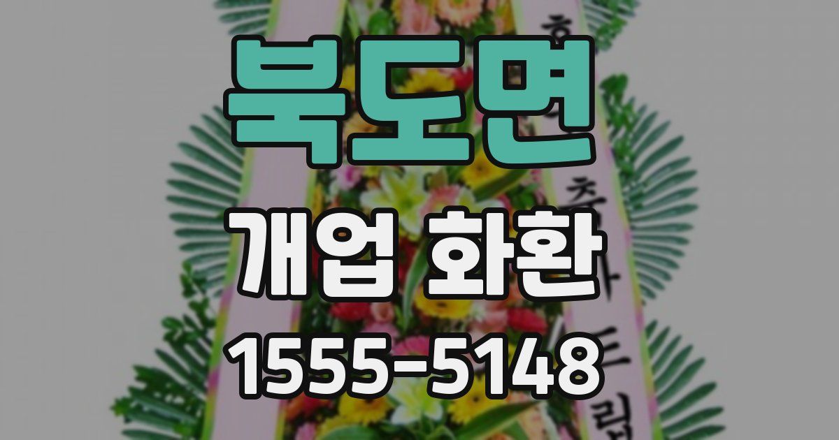 북도면 개업 화환