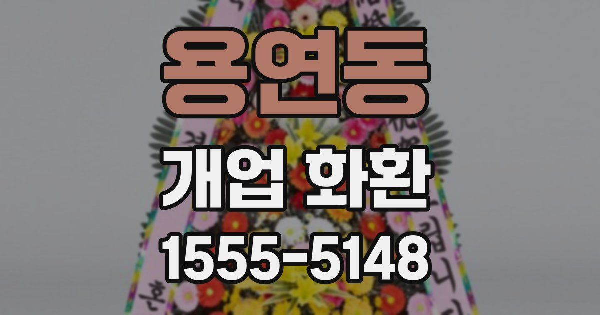 용연동 개업 화환
