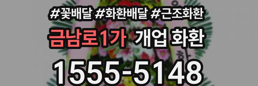 금남로1가 개업 화환