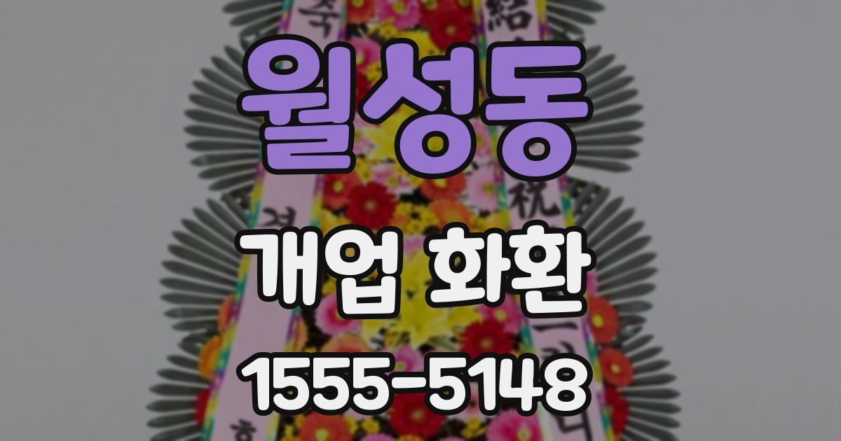월성동 개업 화환