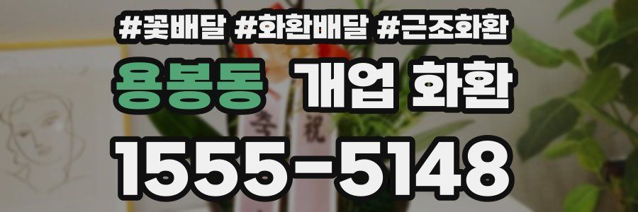 용봉동 개업 화환