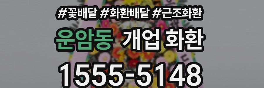 운암동 개업 화환