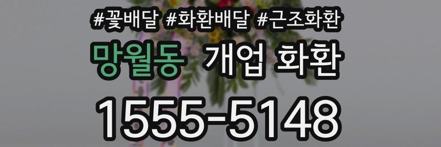 망월동 개업 화환