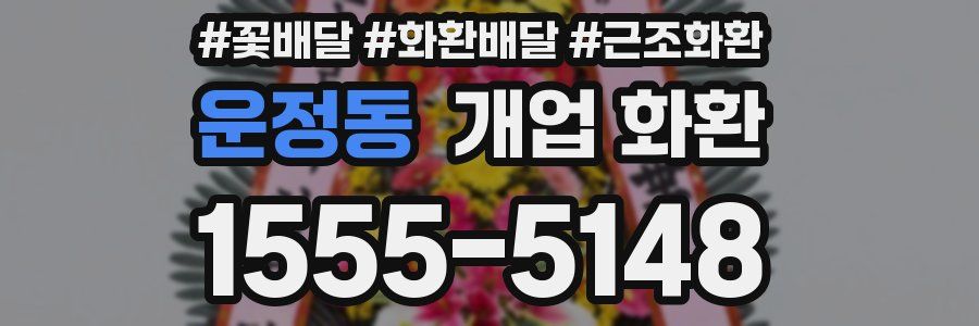 운정동 개업 화환