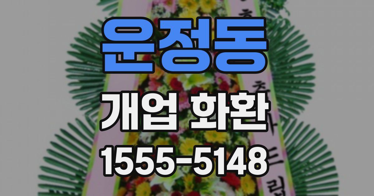 운정동 개업 화환
