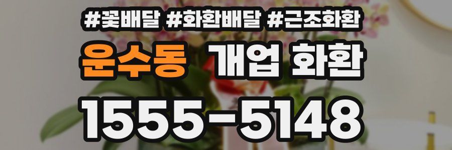 운수동 개업 화환