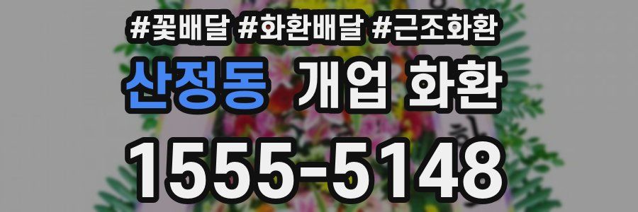 산정동 개업 화환