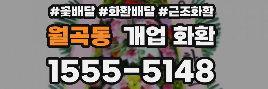 월곡동 개업 화환