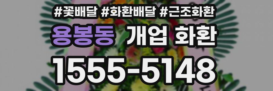 용봉동 개업 화환
