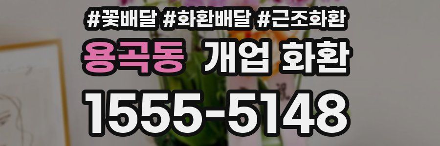 용곡동 개업 화환