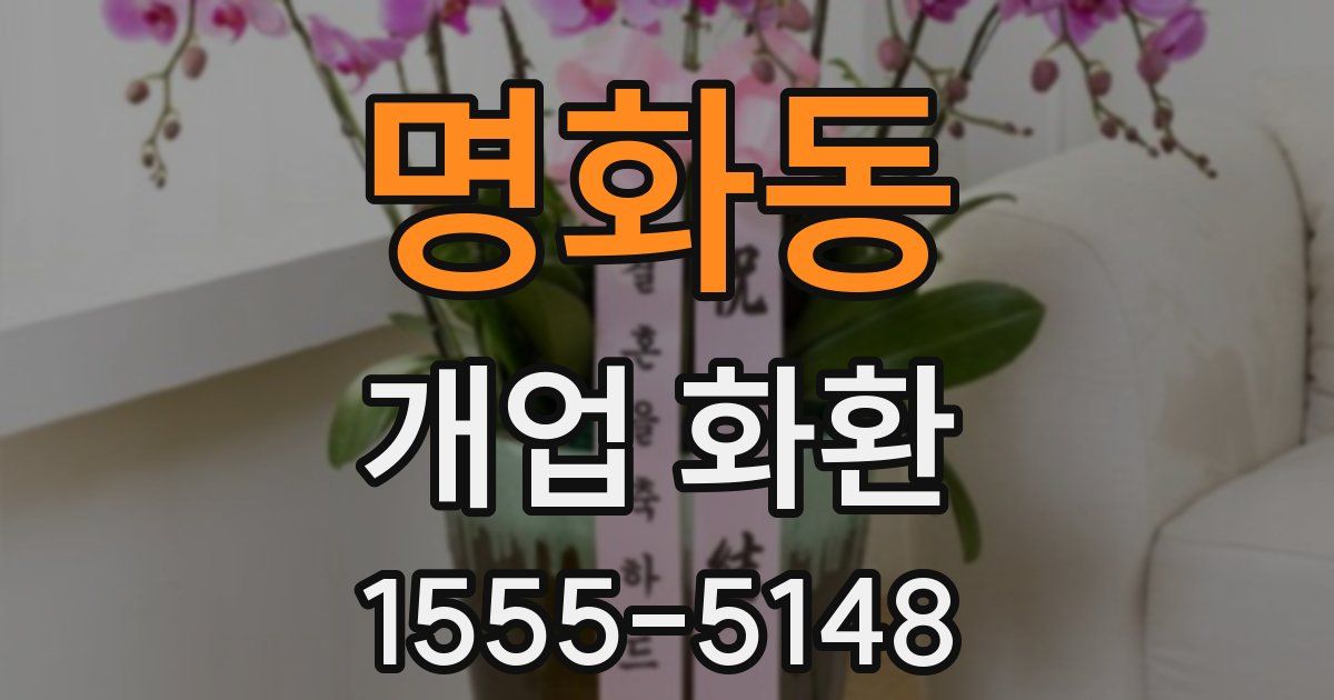 명화동 개업 화환