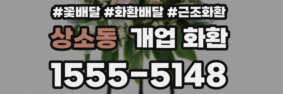 상소동 개업 화환
