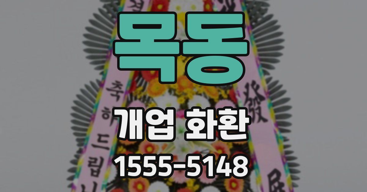 목동 개업 화환
