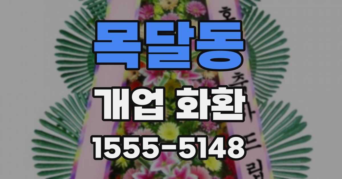 목달동 개업 화환
