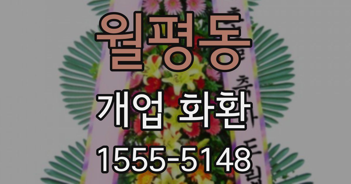 월평동 개업 화환