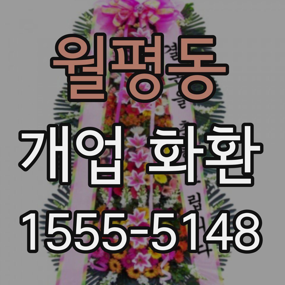 월평동 개업 화환