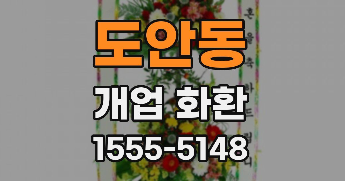 도안동 개업 화환