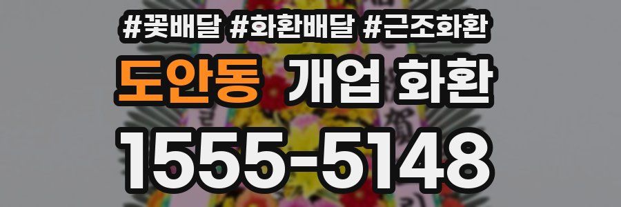 도안동 개업 화환