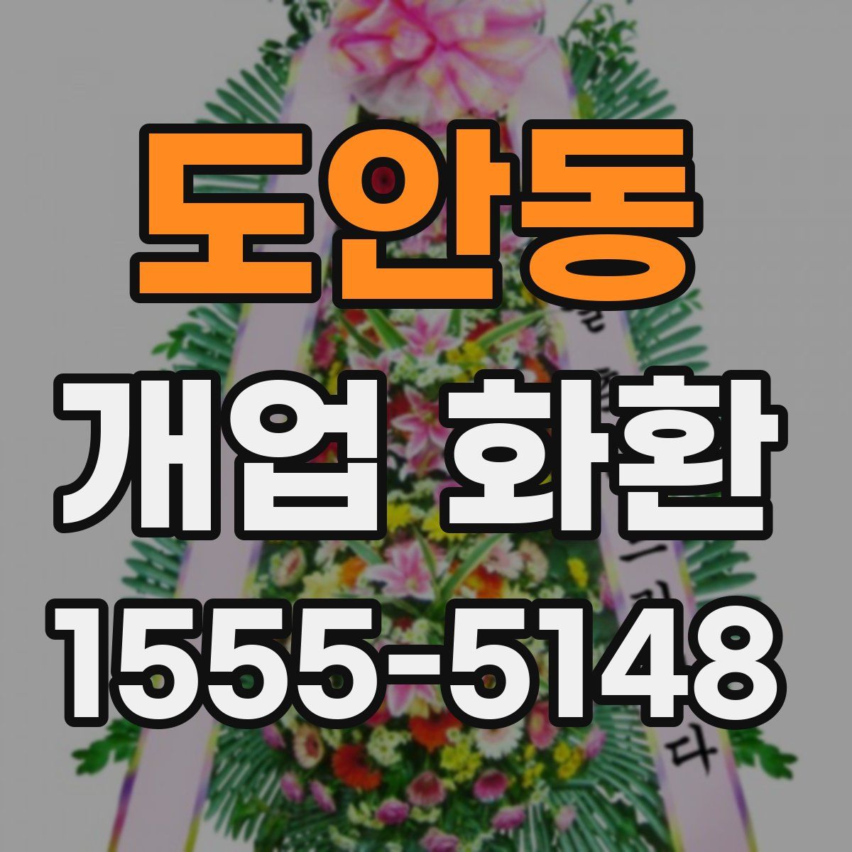 도안동 개업 화환