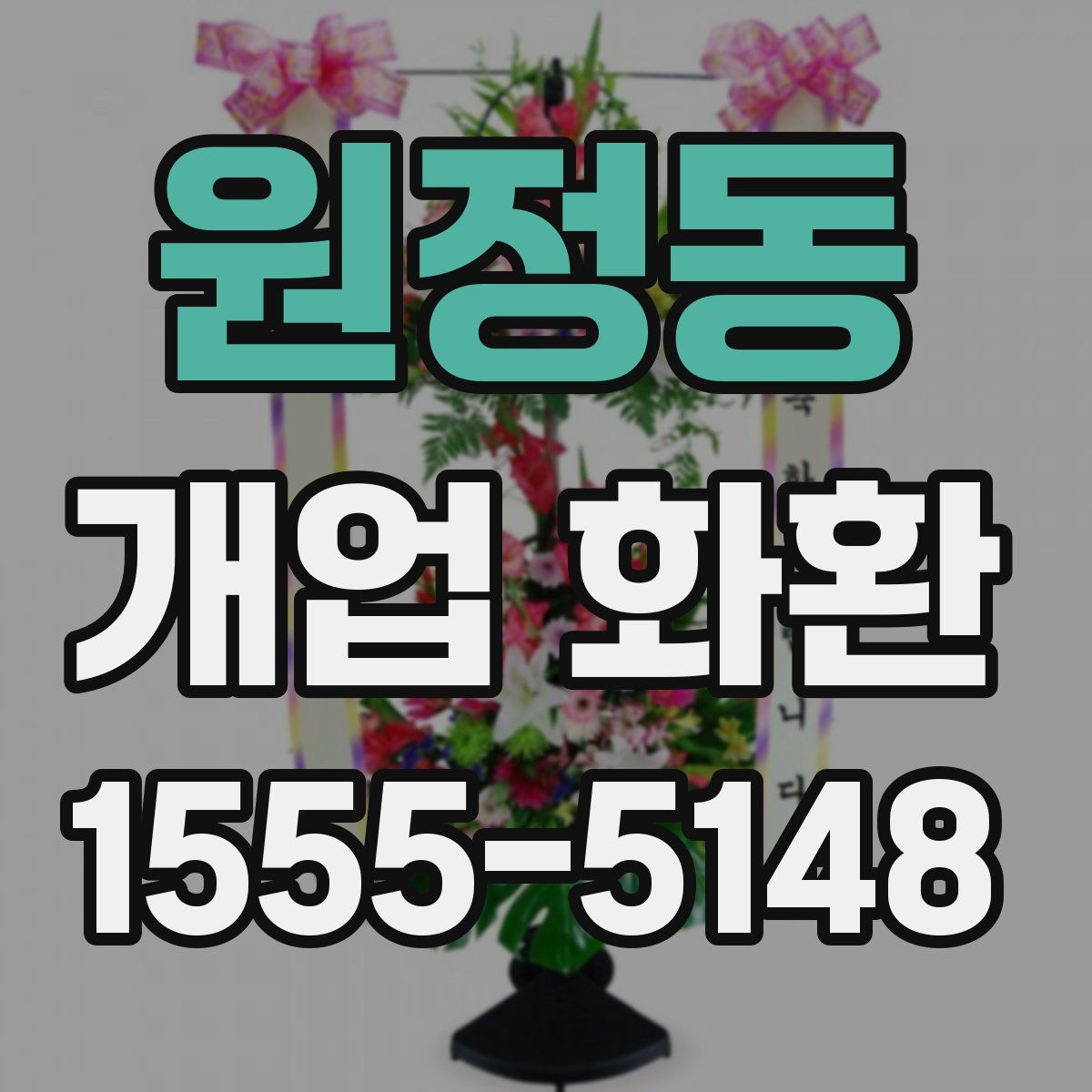 원정동 개업 화환