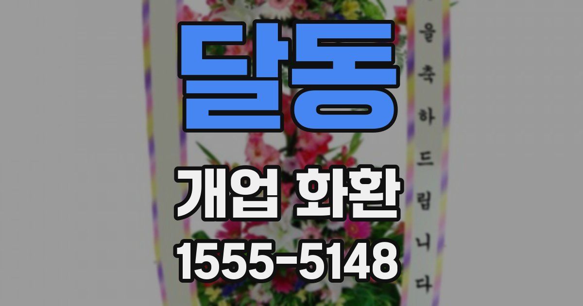 달동 개업 화환
