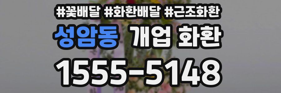 성암동 개업 화환