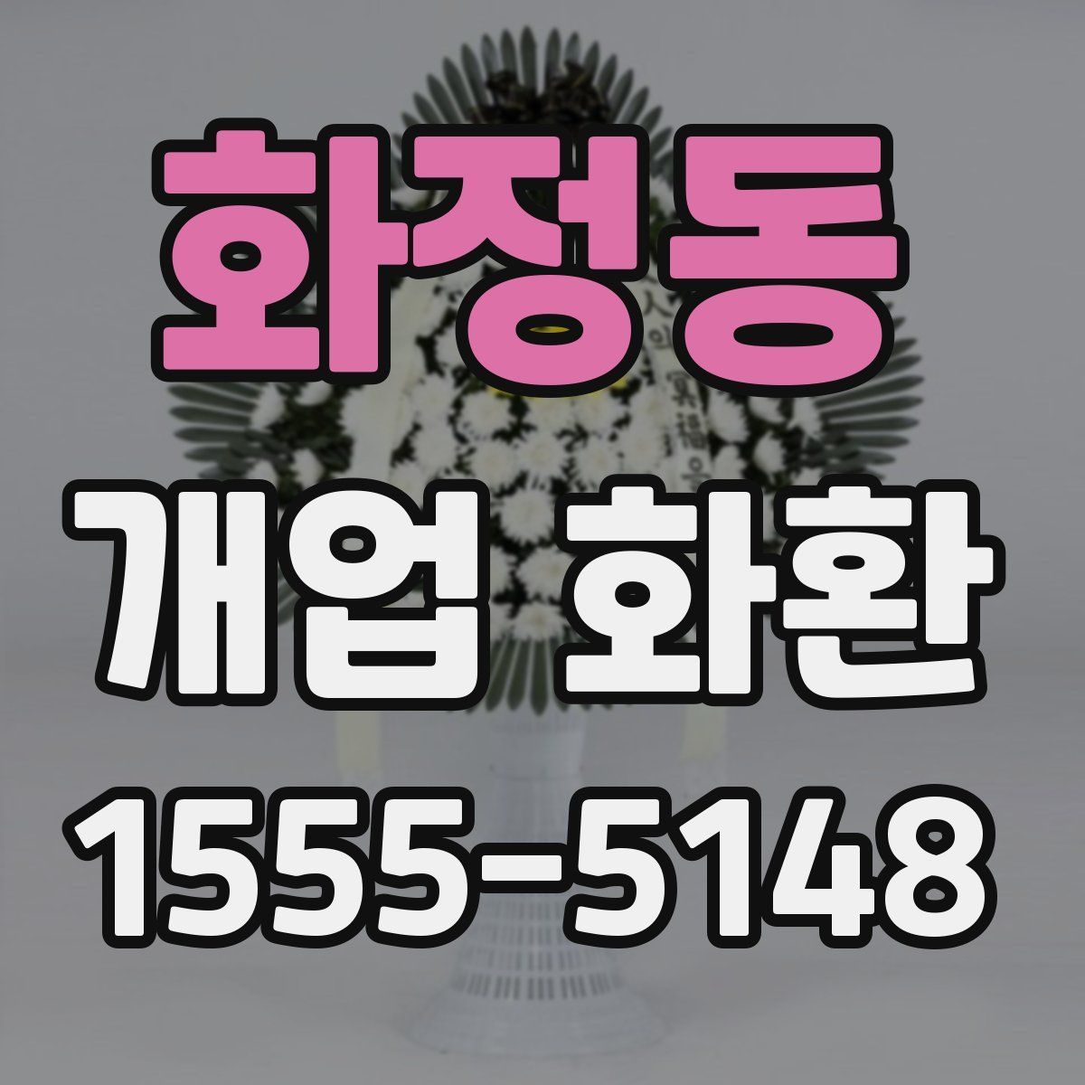화정동 개업 화환
