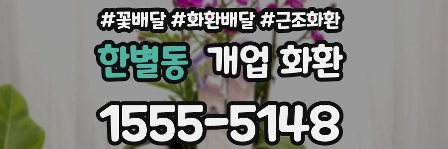 한별동 개업 화환