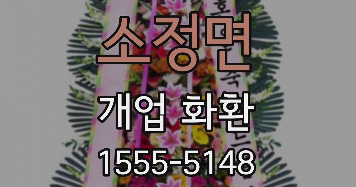소정면 개업 화환