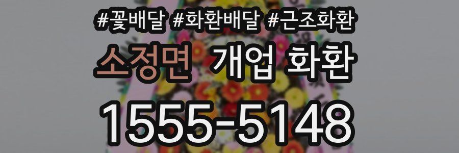 소정면 개업 화환