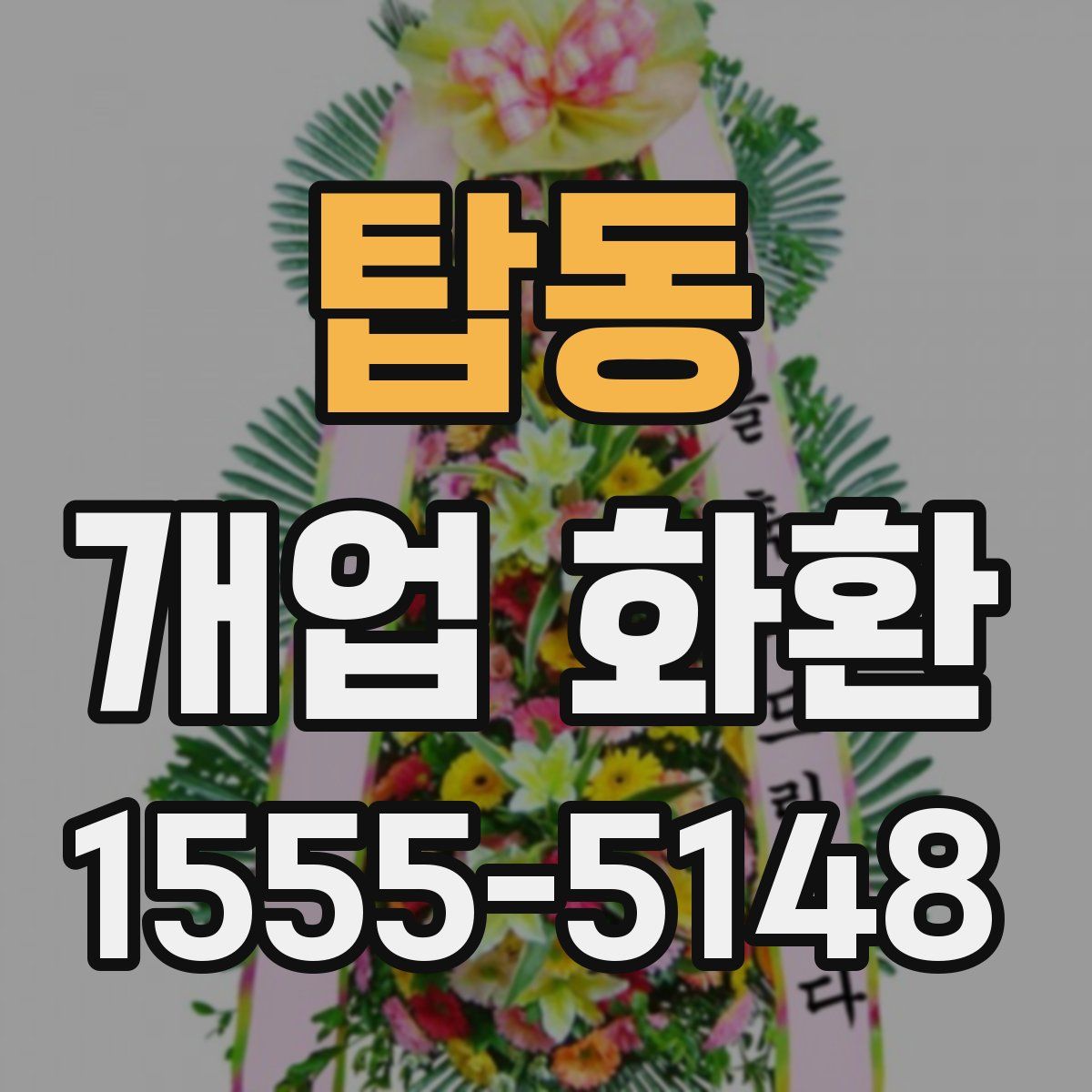 탑동 개업 화환
