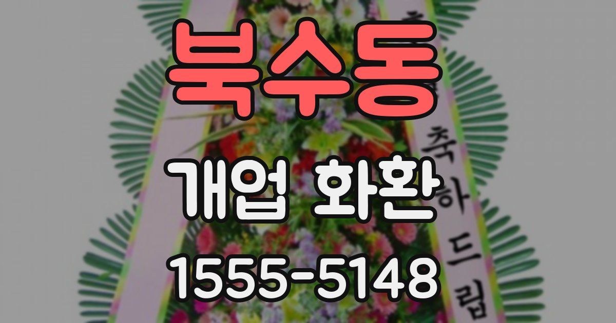 북수동 개업 화환
