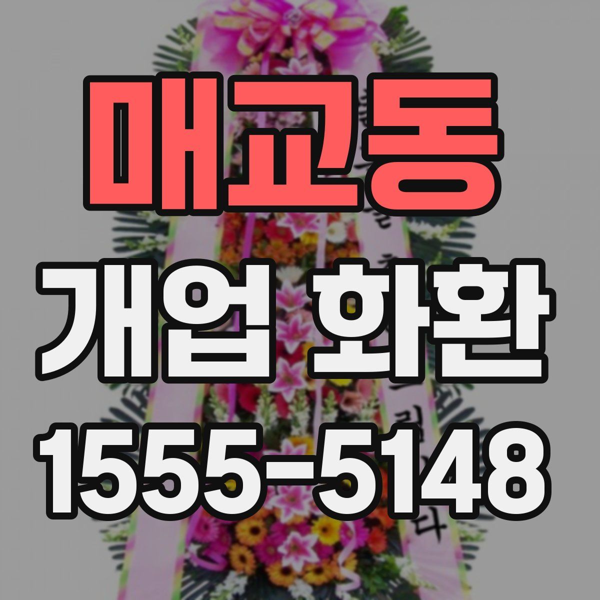 매교동 개업 화환
