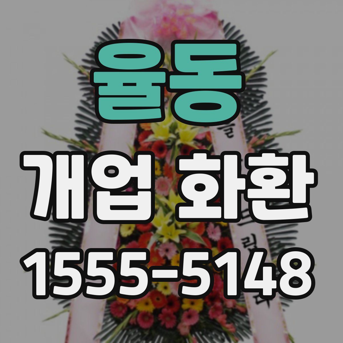 율동 개업 화환