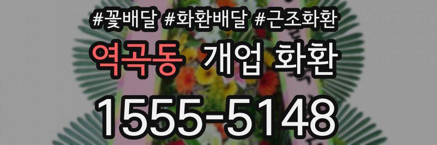 역곡동 개업 화환