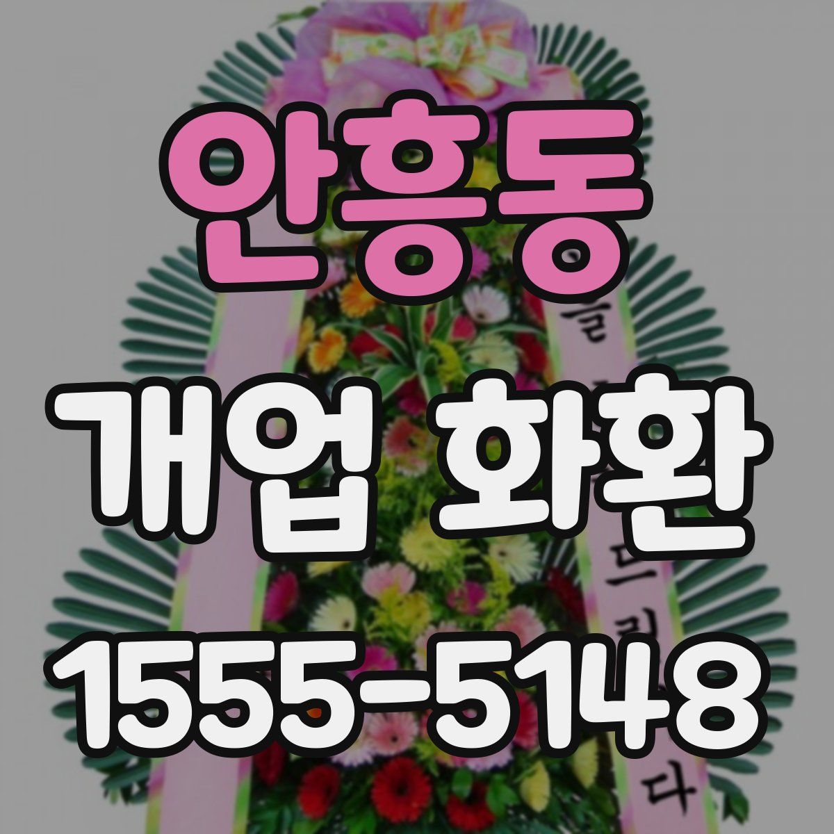 안흥동 개업 화환