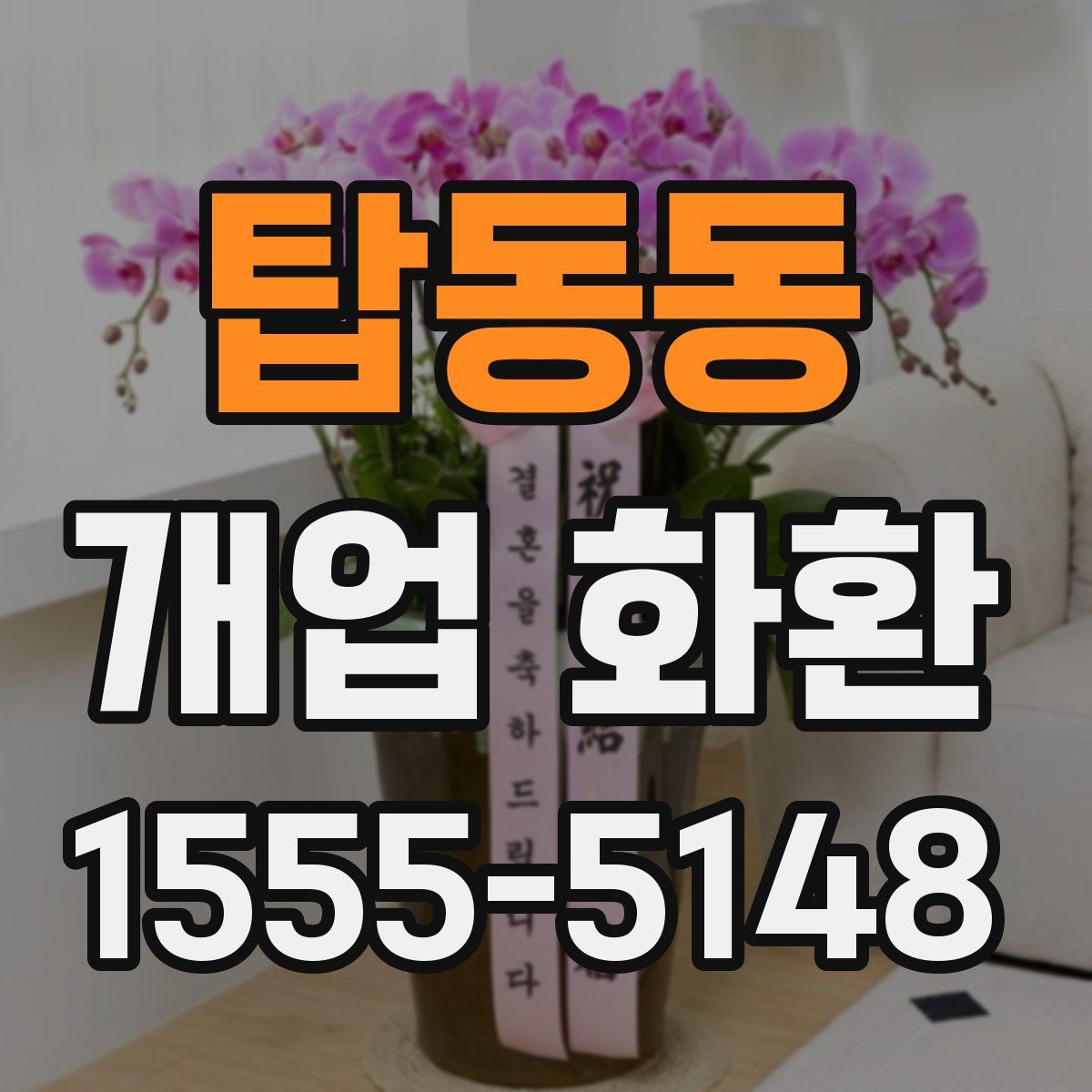 탑동동 개업 화환