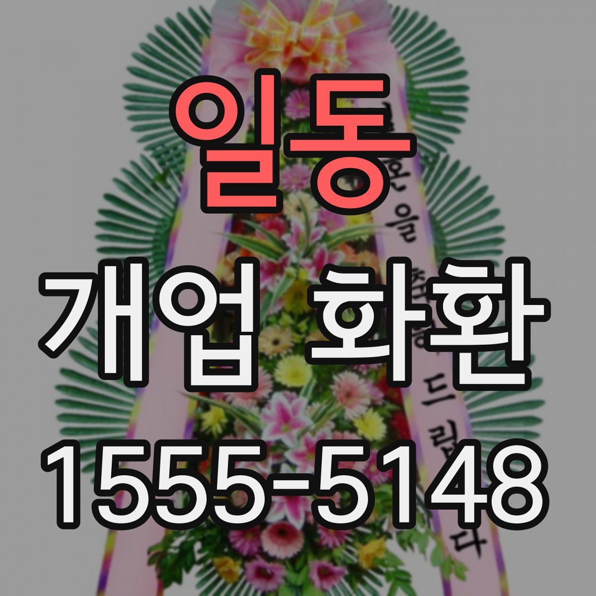 일동 개업 화환