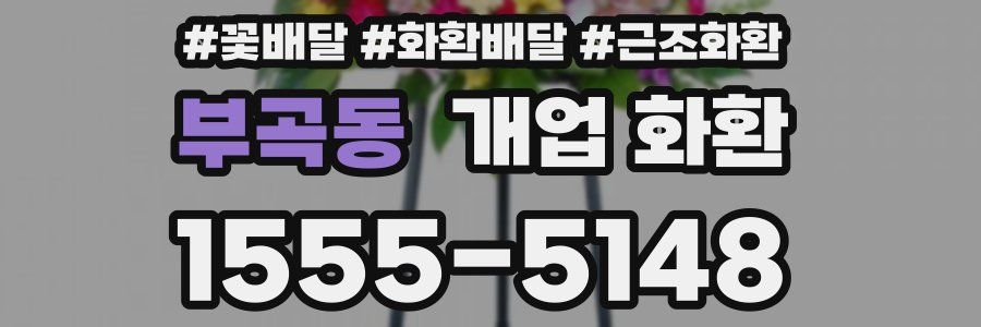 부곡동 개업 화환