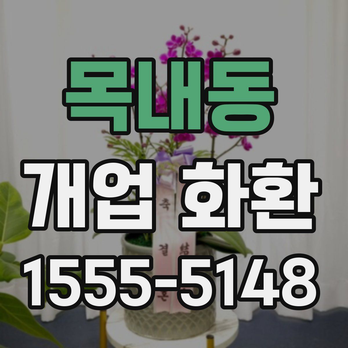 목내동 개업 화환