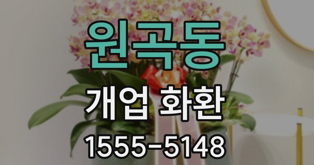 원곡동 개업 화환