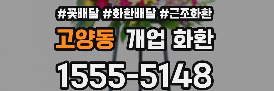 고양동 개업 화환