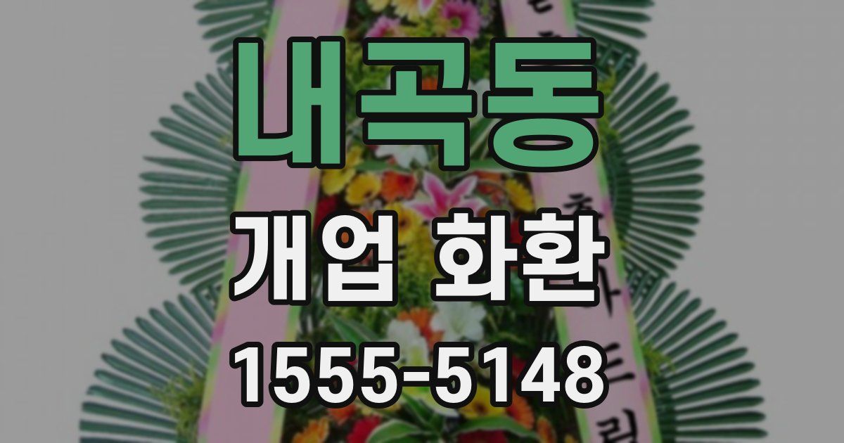 내곡동 개업 화환