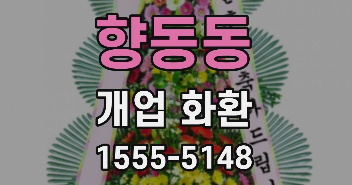 향동동 개업 화환
