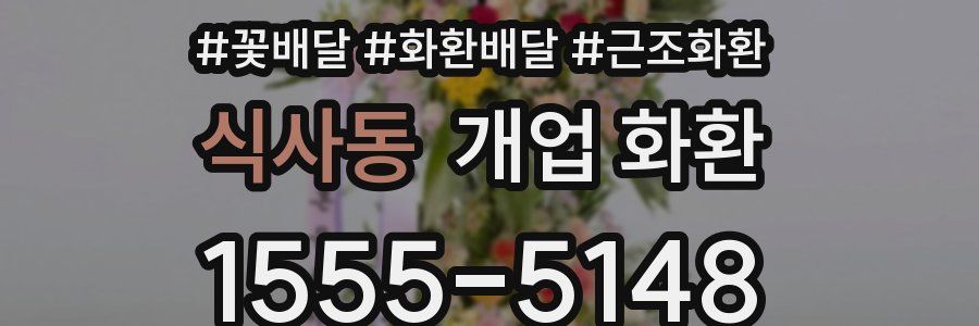식사동 개업 화환