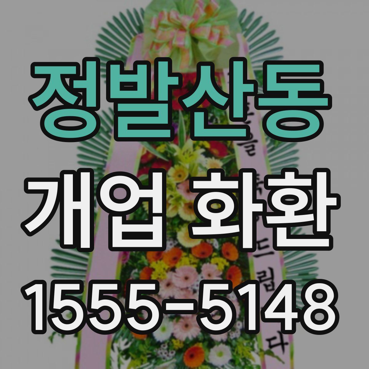정발산동 개업 화환