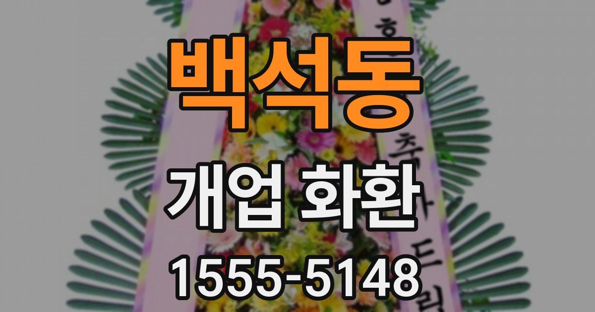 백석동 개업 화환