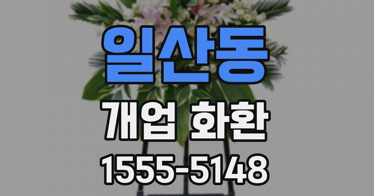 일산동 개업 화환