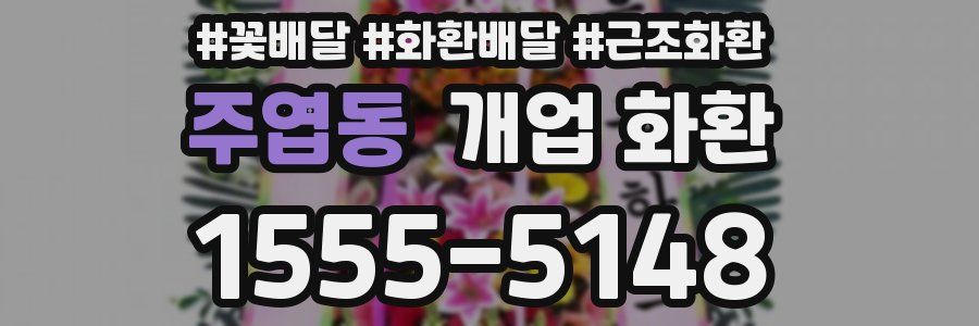 주엽동 개업 화환