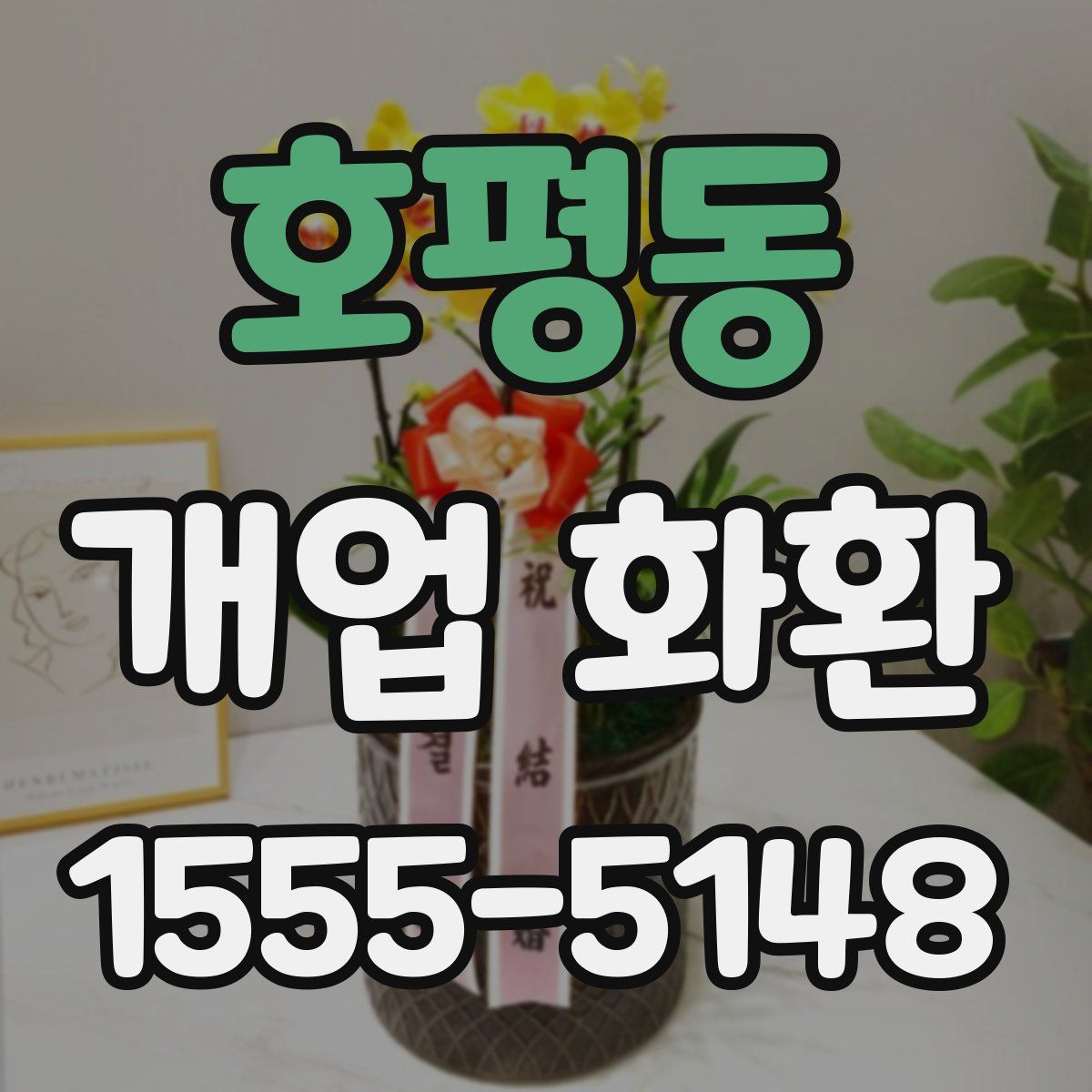 호평동 개업 화환